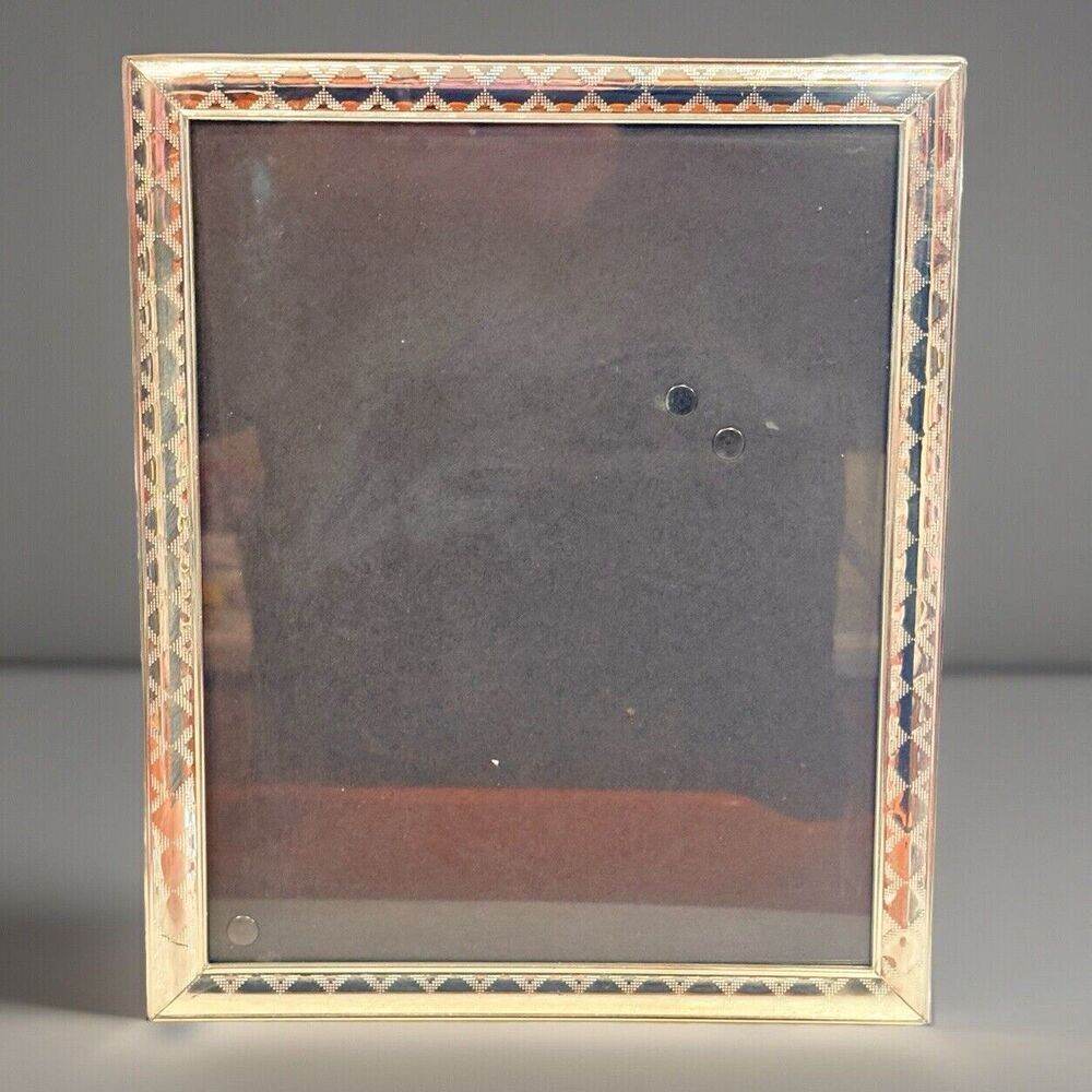 Lane Silver Plated Picture Photo Frame Engraved Etched Ornate Trim Wedding 8x10